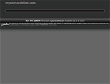 Tablet Screenshot of myanmarairline.com